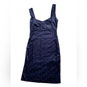 Forever 21 Navy Mini Dress with White pearls